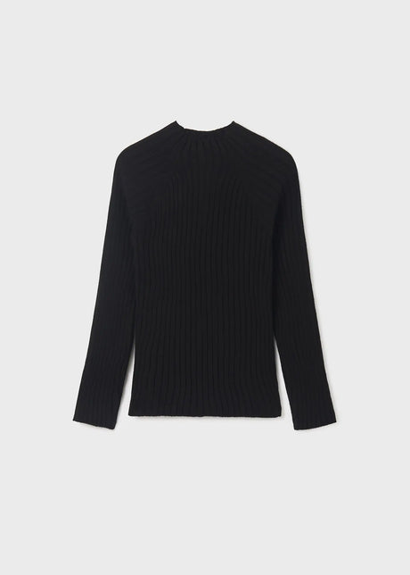 Ribbed high neck T-shirt girl | Mayoral - Mayoral