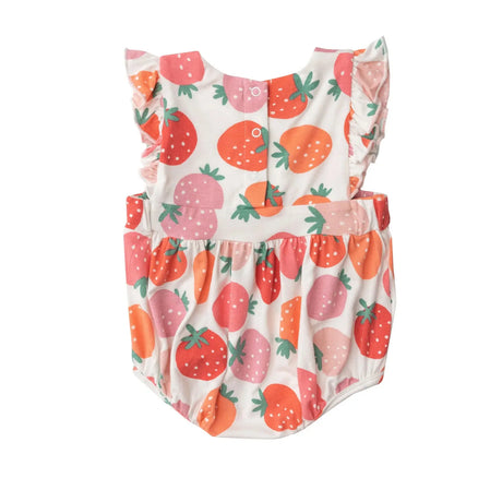 Ruffle Sunsuit - Strawberries | Angel Dear - Jenni Kidz