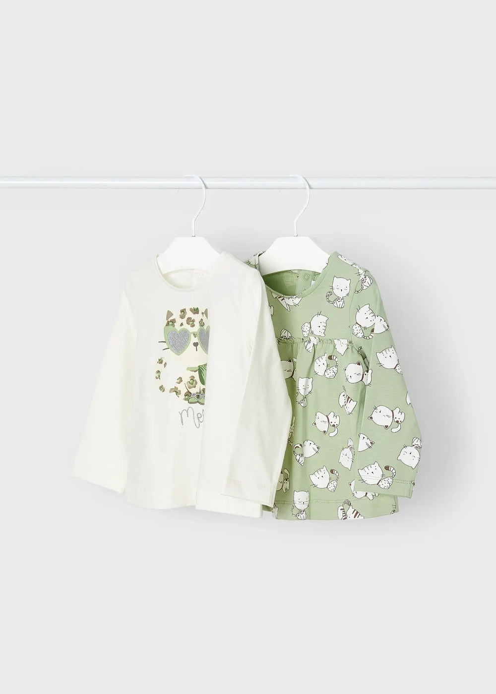 Set of 2 Long Sleeve T-shirts Baby | Mayoral - Mayoral