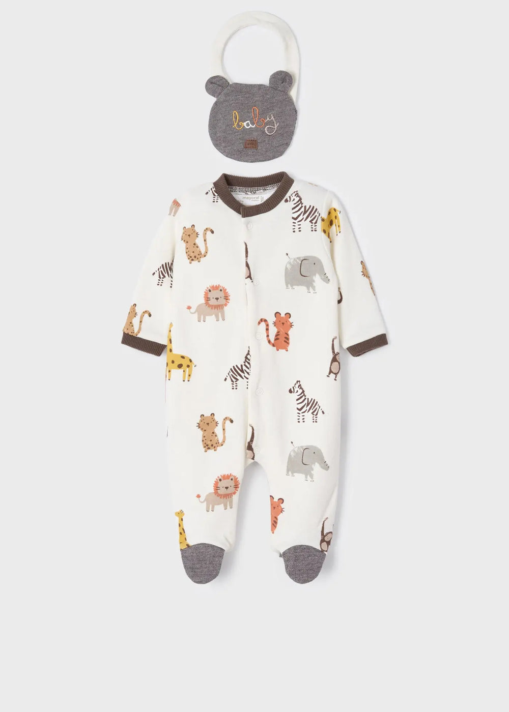 Set of 2 Sleepsuits With Bib Newborn | Mayoral - Mayoral