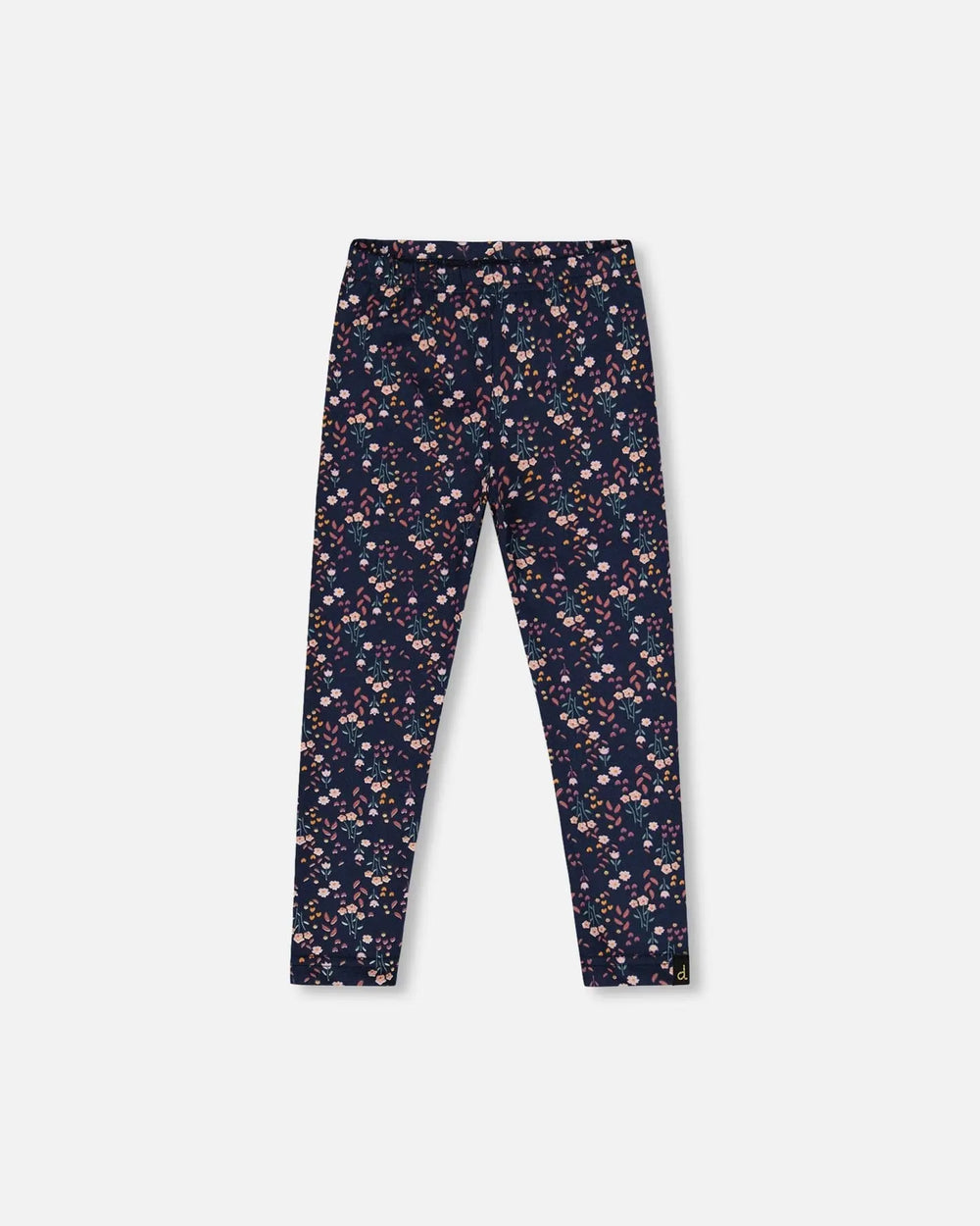 Jersey Leggings Navy Floral | Deux par Deux | Jenni Kidz