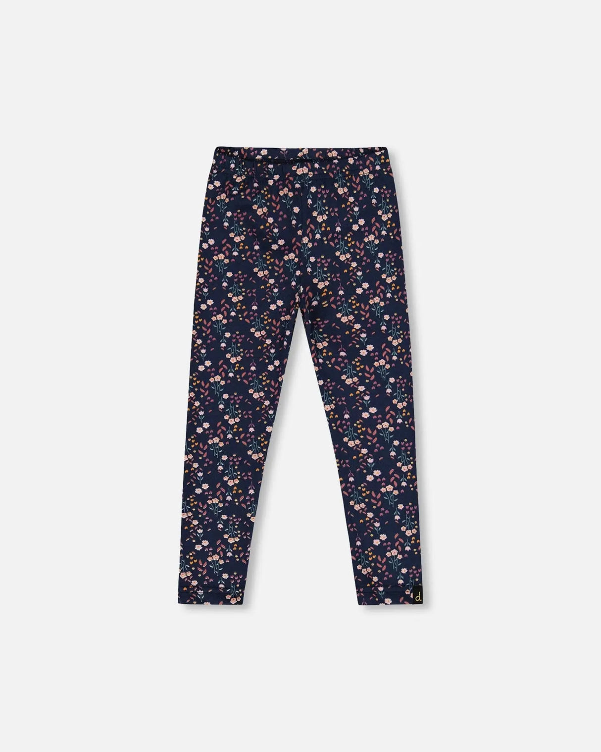 Jersey Leggings Navy Floral | Deux par Deux | Jenni Kidz