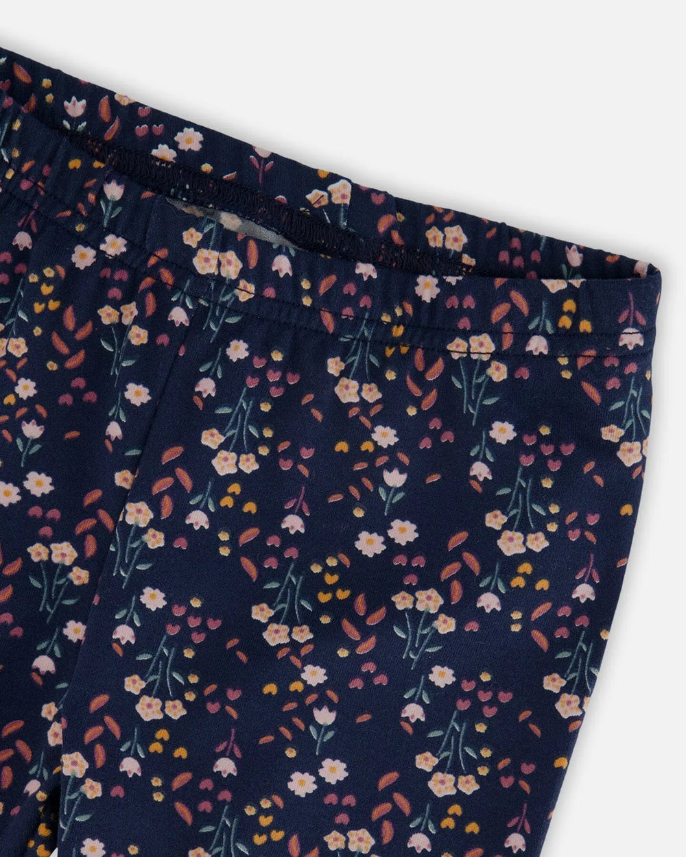 Jersey Leggings Navy Floral | Deux par Deux | Jenni Kidz