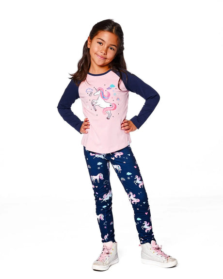 Jersey Raglan Sleeve Tee Dusty Pink | Deux par Deux | Jenni Kidz