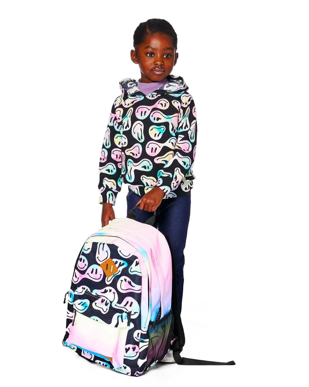 Kids Backpack Smiley Face Girl | Deux par Deux | Jenni Kidz