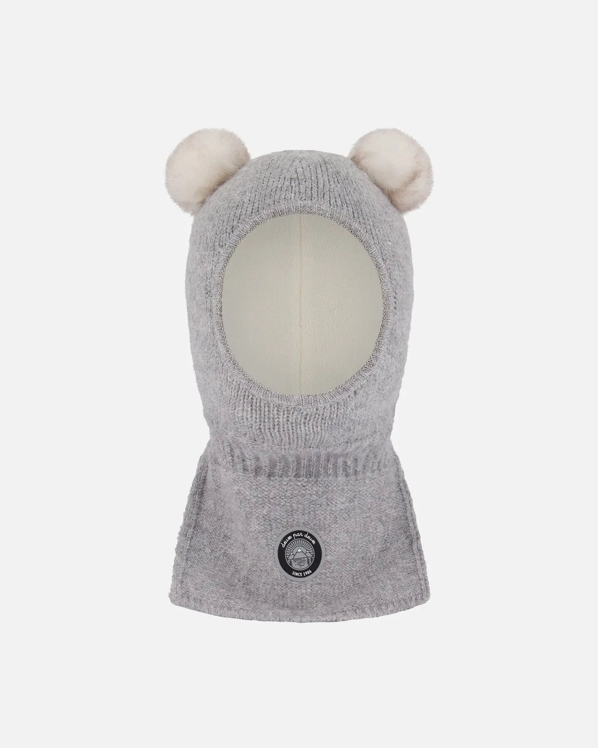 Knit Balaclava Heather Gray | Deux par Deux | Jenni Kidz