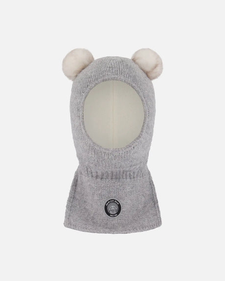 Knit Balaclava Heather Gray | Deux par Deux | Jenni Kidz