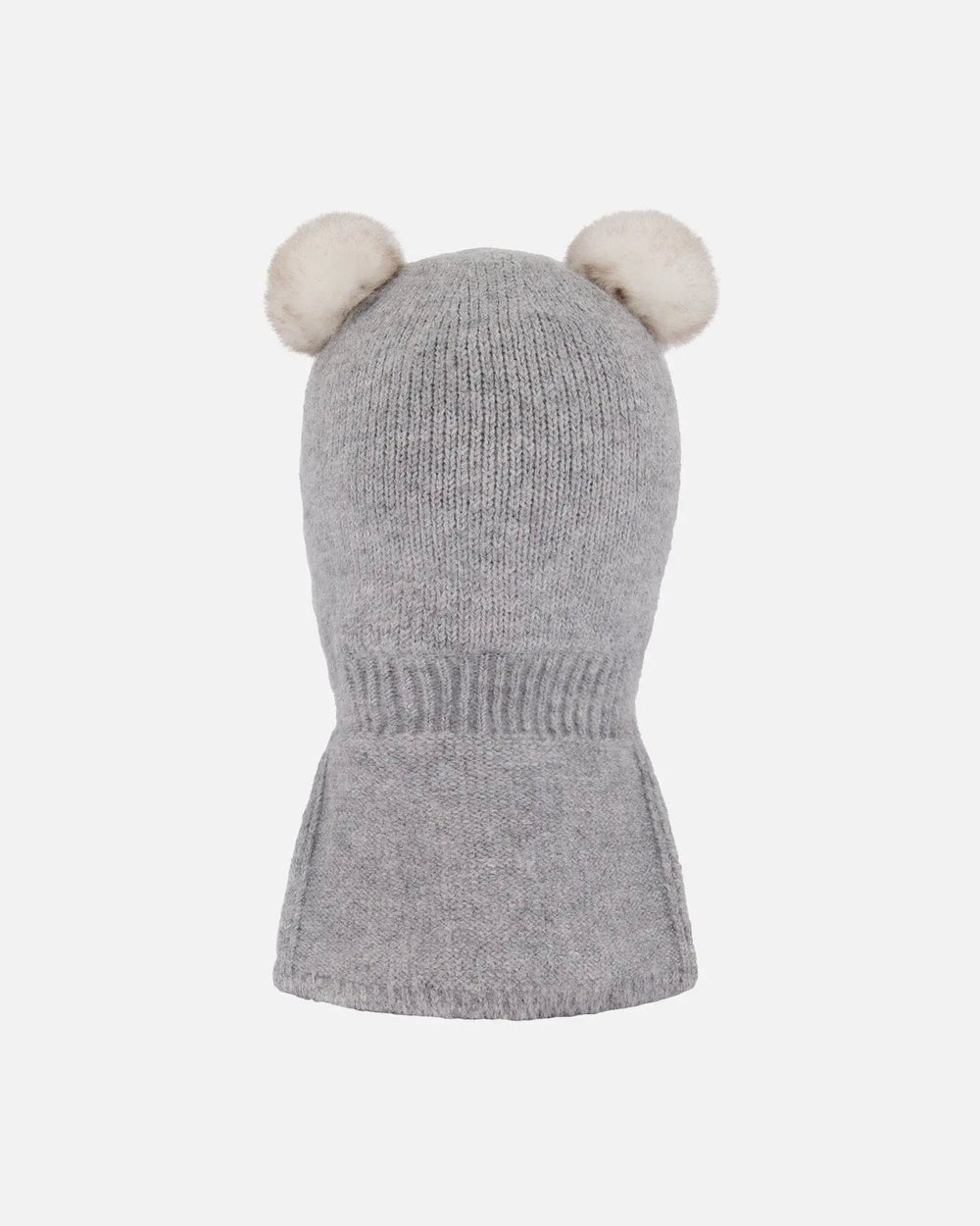Knit Balaclava Heather Gray | Deux par Deux | Jenni Kidz