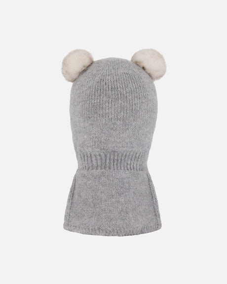 Knit Balaclava Heather Gray | Deux par Deux | Jenni Kidz