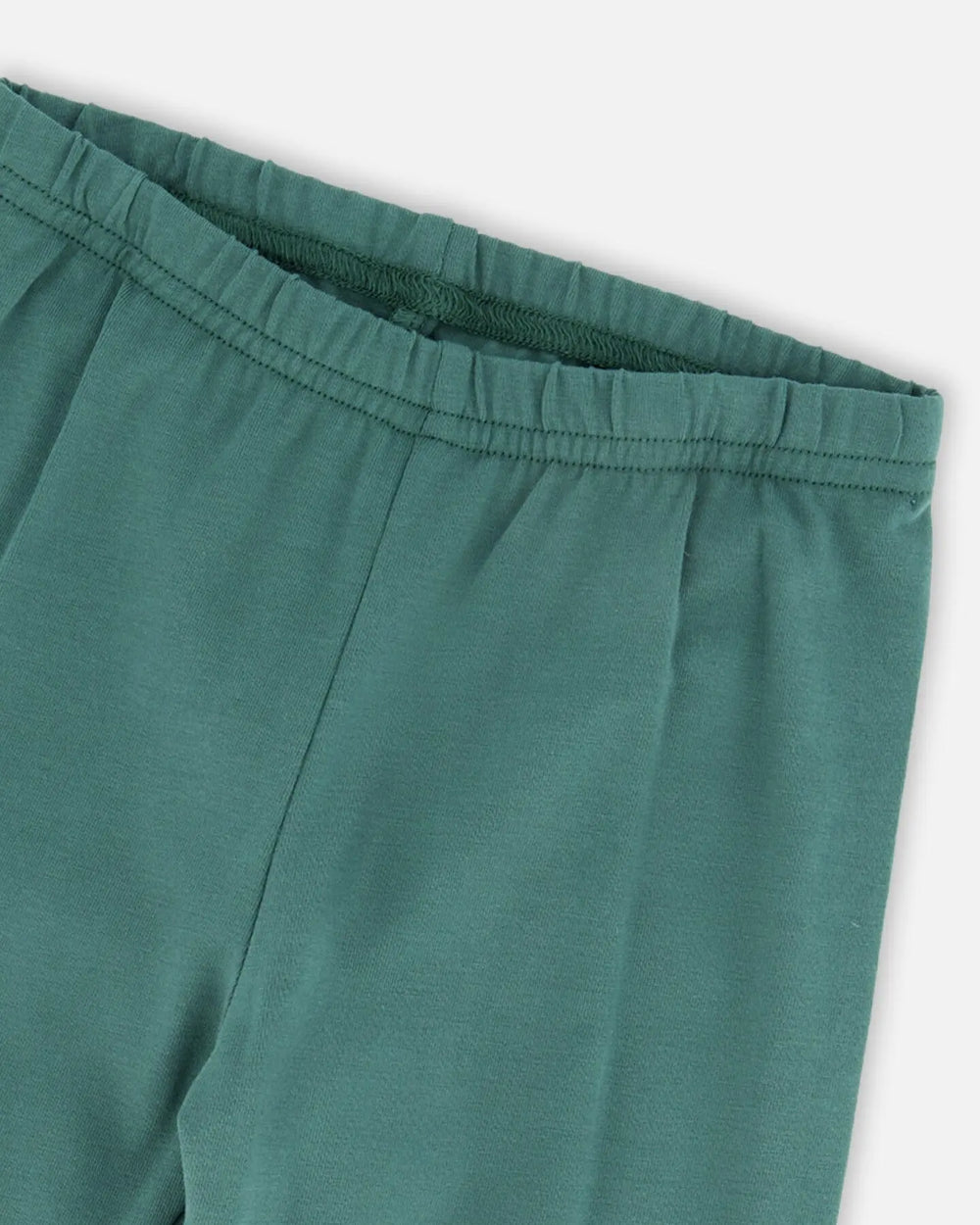 Leggings Dark Green With Flower Print | Deux par Deux | Jenni Kidz