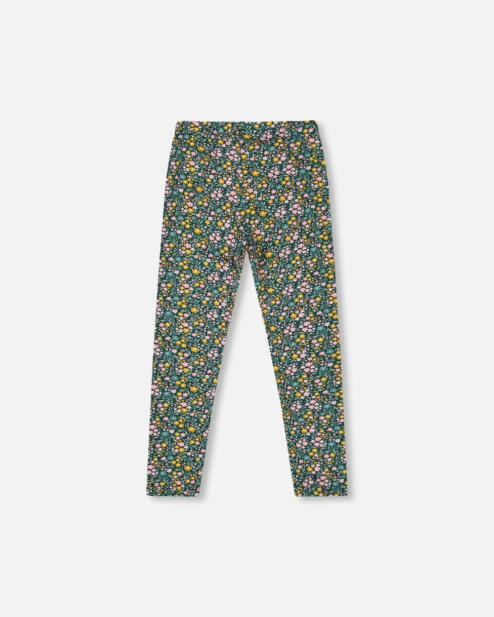 Leggings Green With Flower Print | Deux par Deux | Jenni Kidz