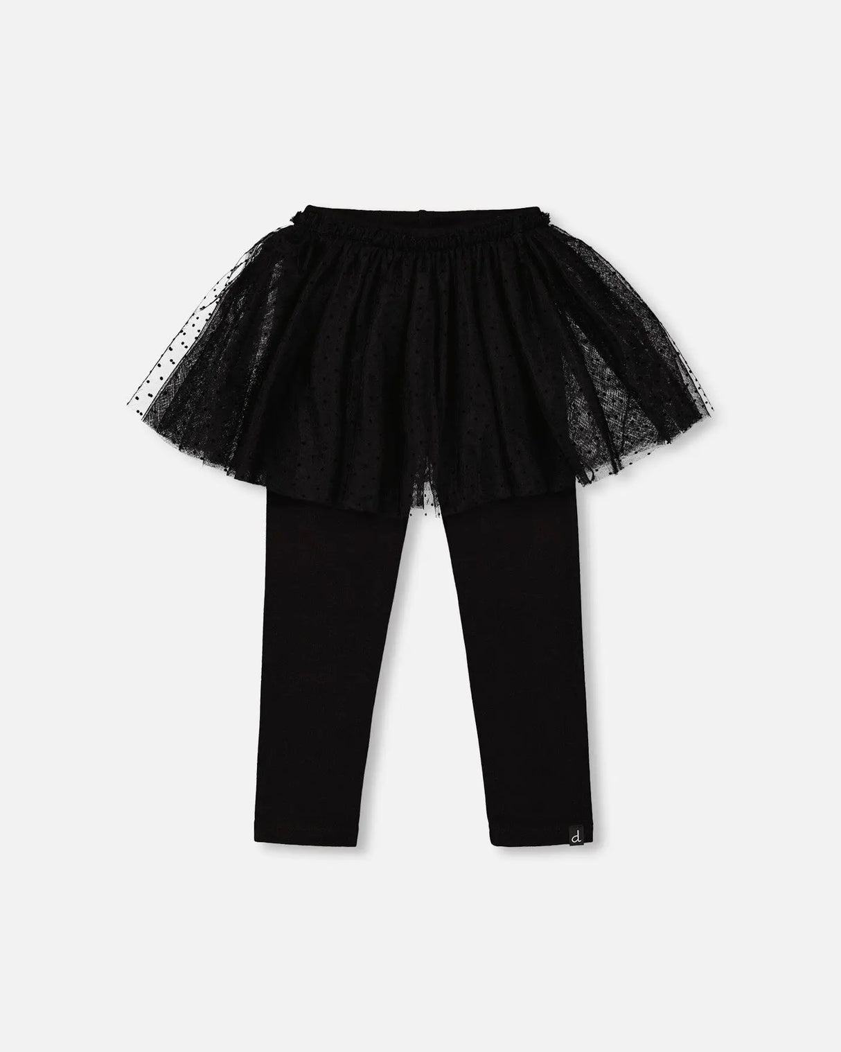 Leggings With Tulle Skirt Black | Deux par Deux | Jenni Kidz