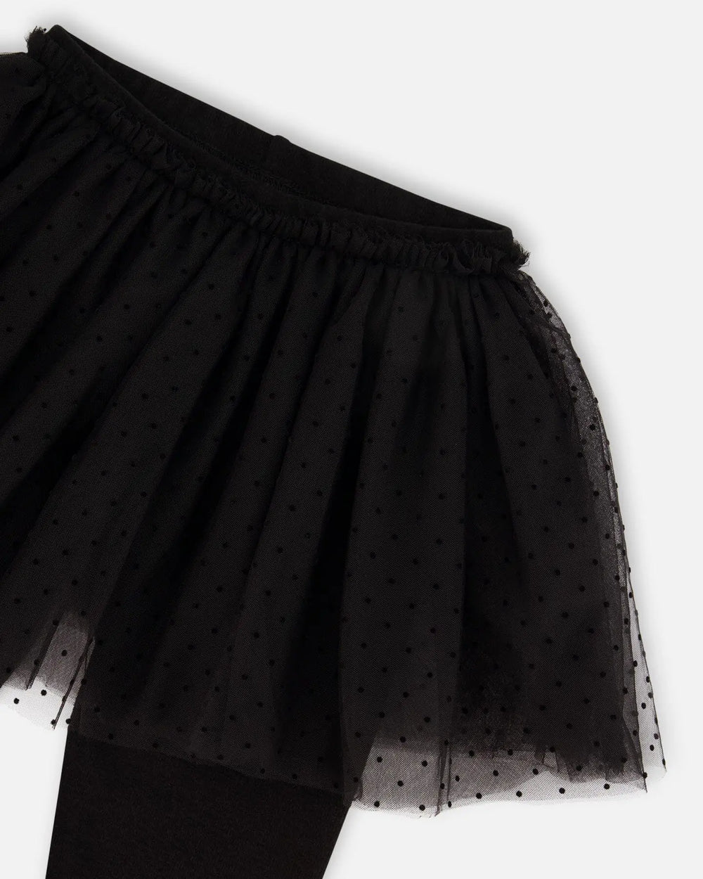 Leggings With Tulle Skirt Black | Deux par Deux | Jenni Kidz