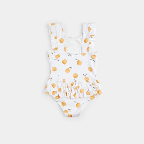 Lemon Print On Off-White One-Piece Swimsuit | Petit Lem | Petit Lem | Jenni Kidz