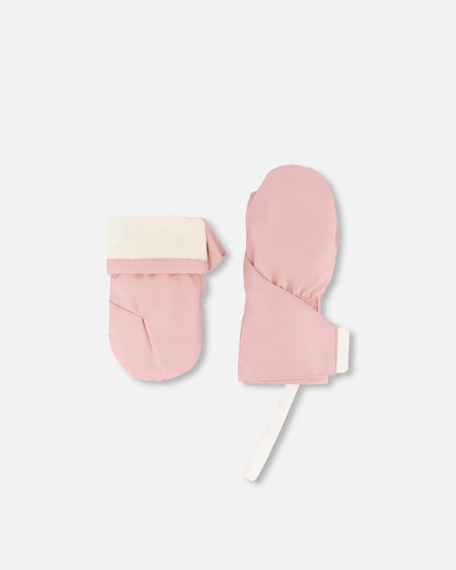 Lined Baby Mittens Dusty Pink | Deux par Deux | Jenni Kidz
