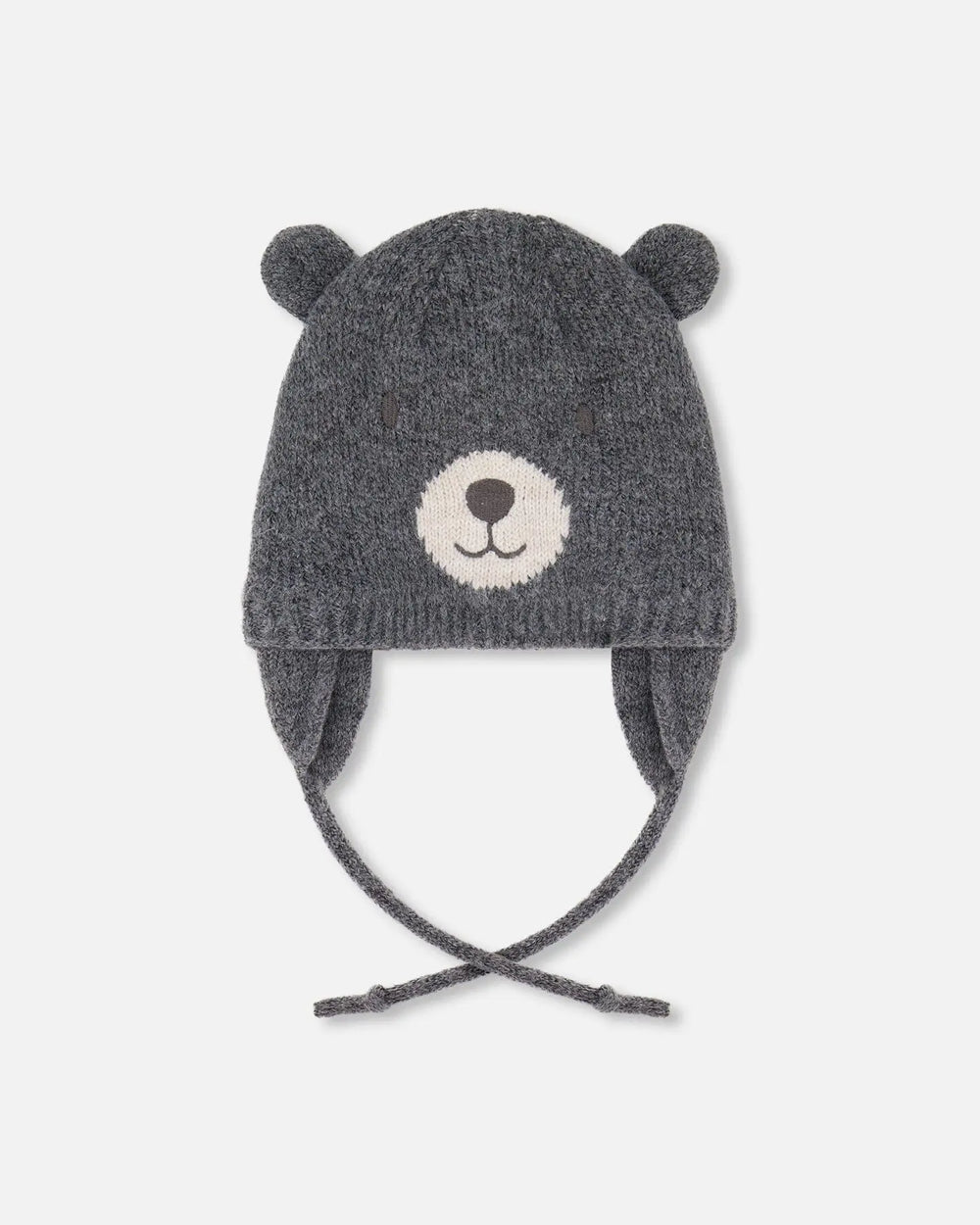 Lined Knit Hat With Ears Gray | Deux par Deux | Jenni Kidz