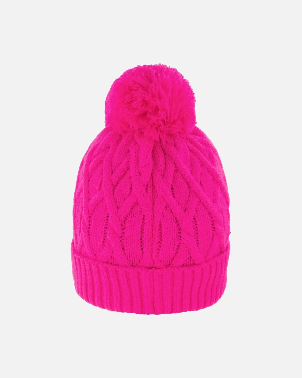 Lined Knit Pompom Hat Fuchsia | Deux par Deux | Jenni Kidz