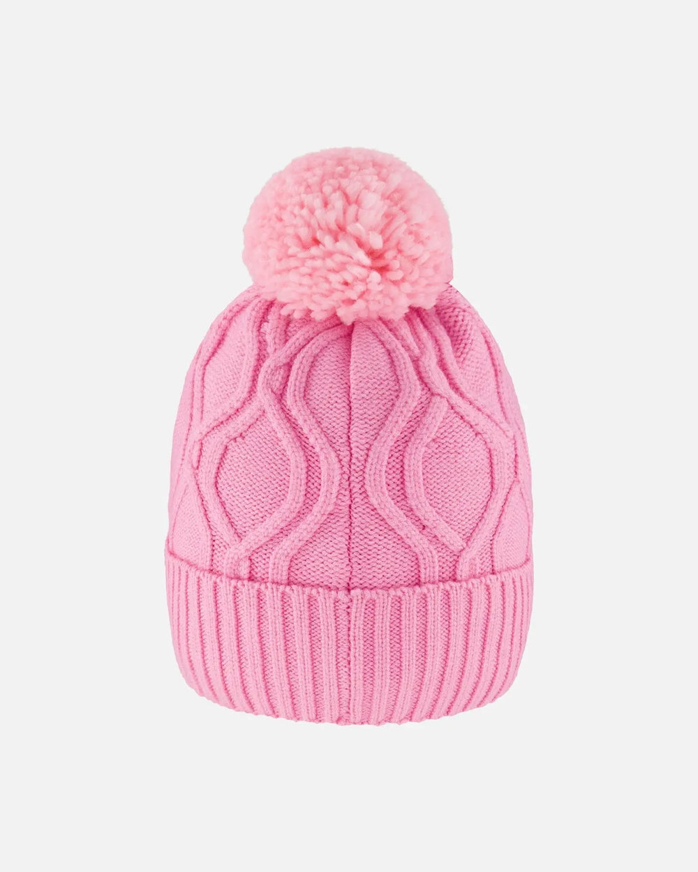 Lined Knit Pompom Hat Pink | Deux par Deux | Jenni Kidz