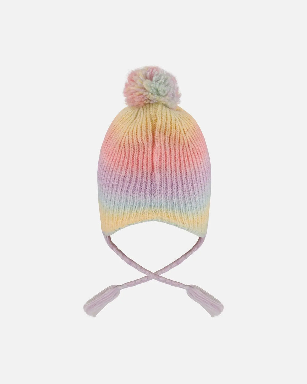 Lined Peruvian Knit Pompom Hat Multicolor | Deux par Deux | Jenni Kidz