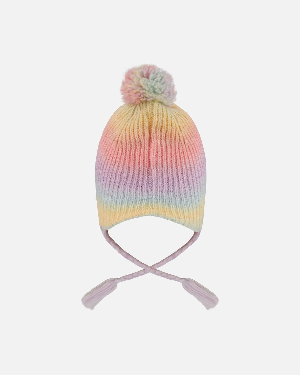 Lined Peruvian Knit Pompom Hat Multicolor | Deux par Deux | Jenni Kidz