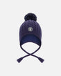 Lined Winter Hat With Pompom Navy Blue | Deux par Deux | Jenni Kidz