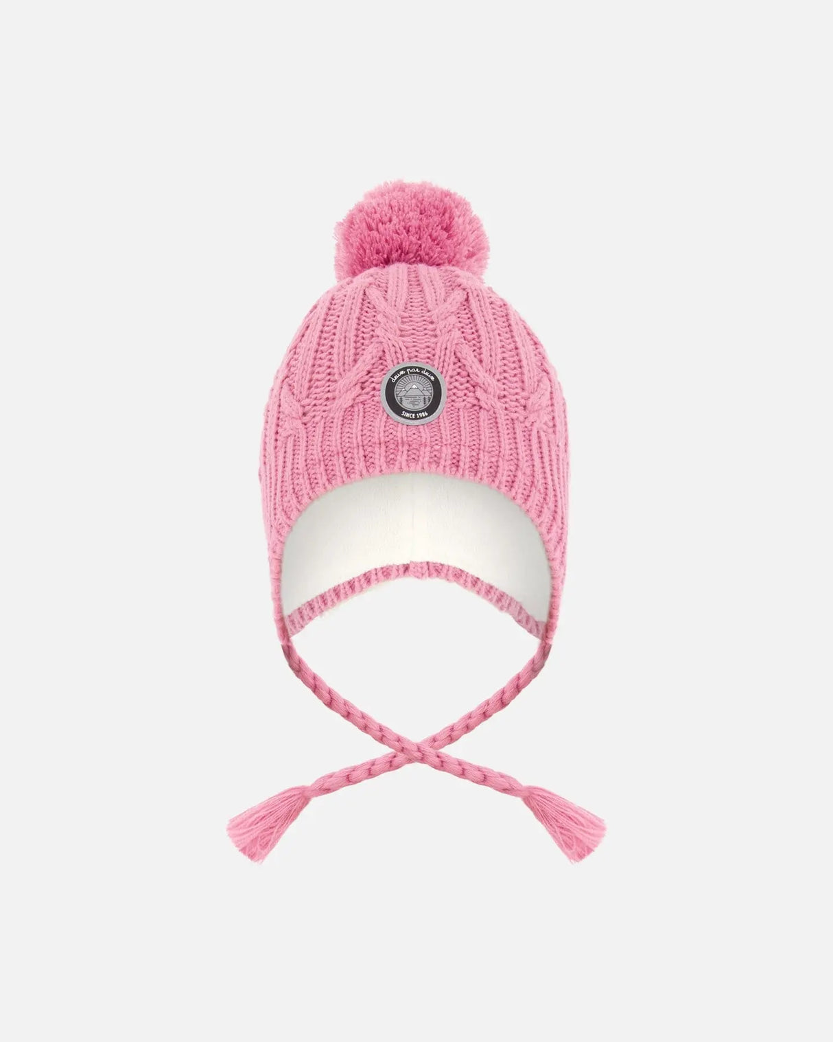 Lined Winter Hat With Pompom Purple | Deux par Deux | Jenni Kidz