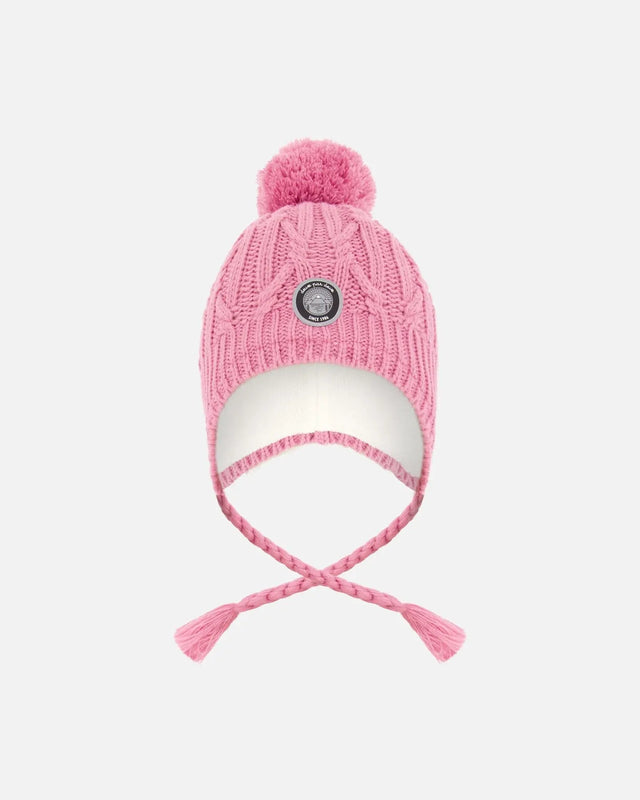 Lined Winter Hat With Pompom Purple | Deux par Deux | Jenni Kidz