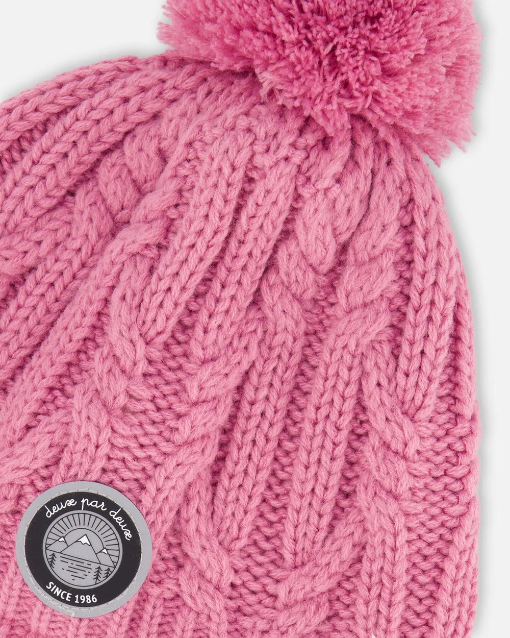 Lined Winter Hat With Pompom Purple | Deux par Deux | Jenni Kidz