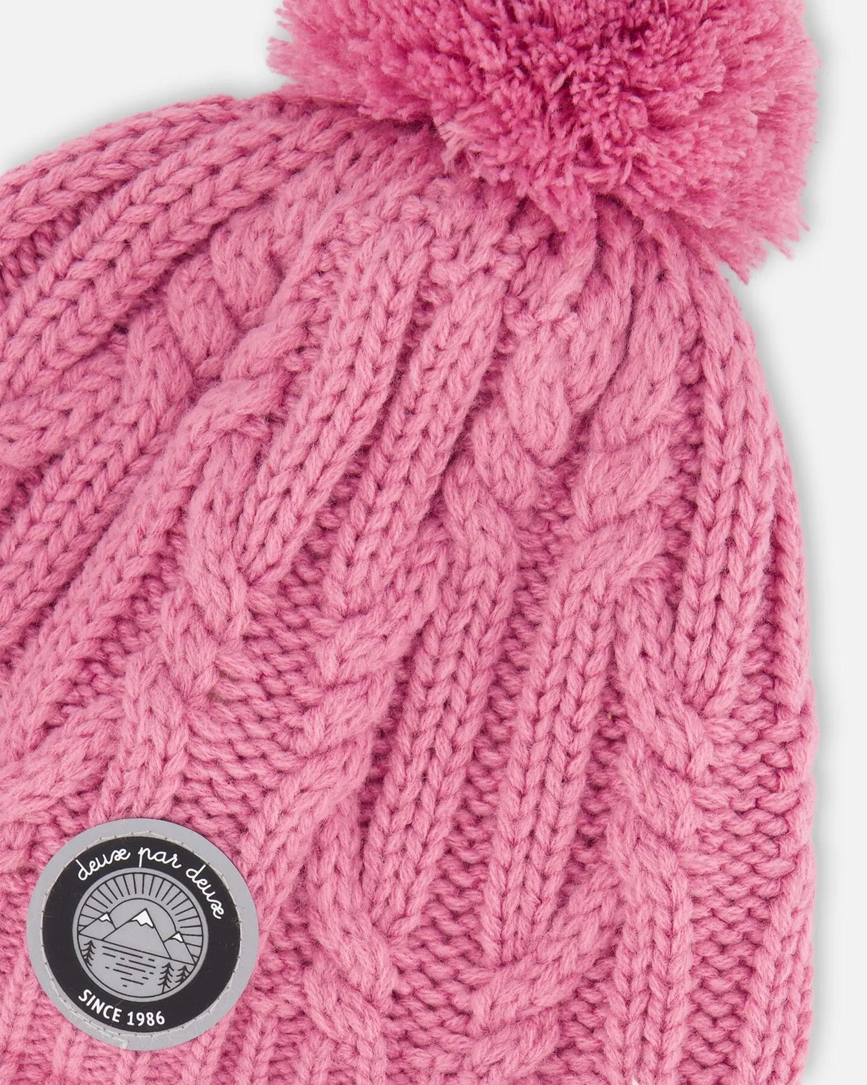 Lined Winter Hat With Pompom Purple | Deux par Deux | Jenni Kidz