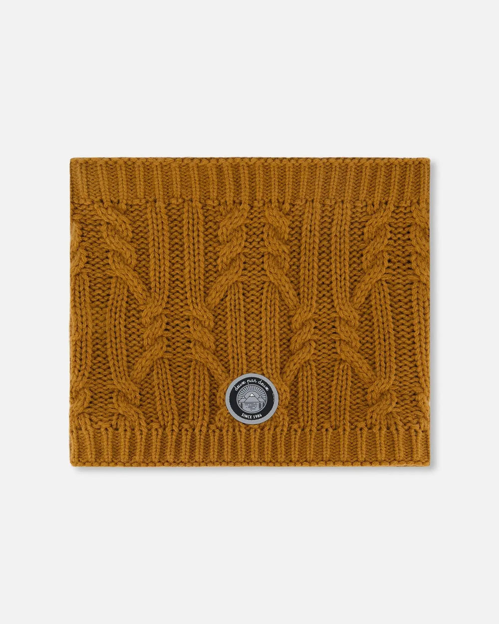 Lined Winter Neckwarmer Brown Sugar | Deux par Deux | Jenni Kidz