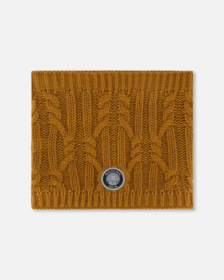 Lined Winter Neckwarmer Brown Sugar | Deux par Deux | Jenni Kidz