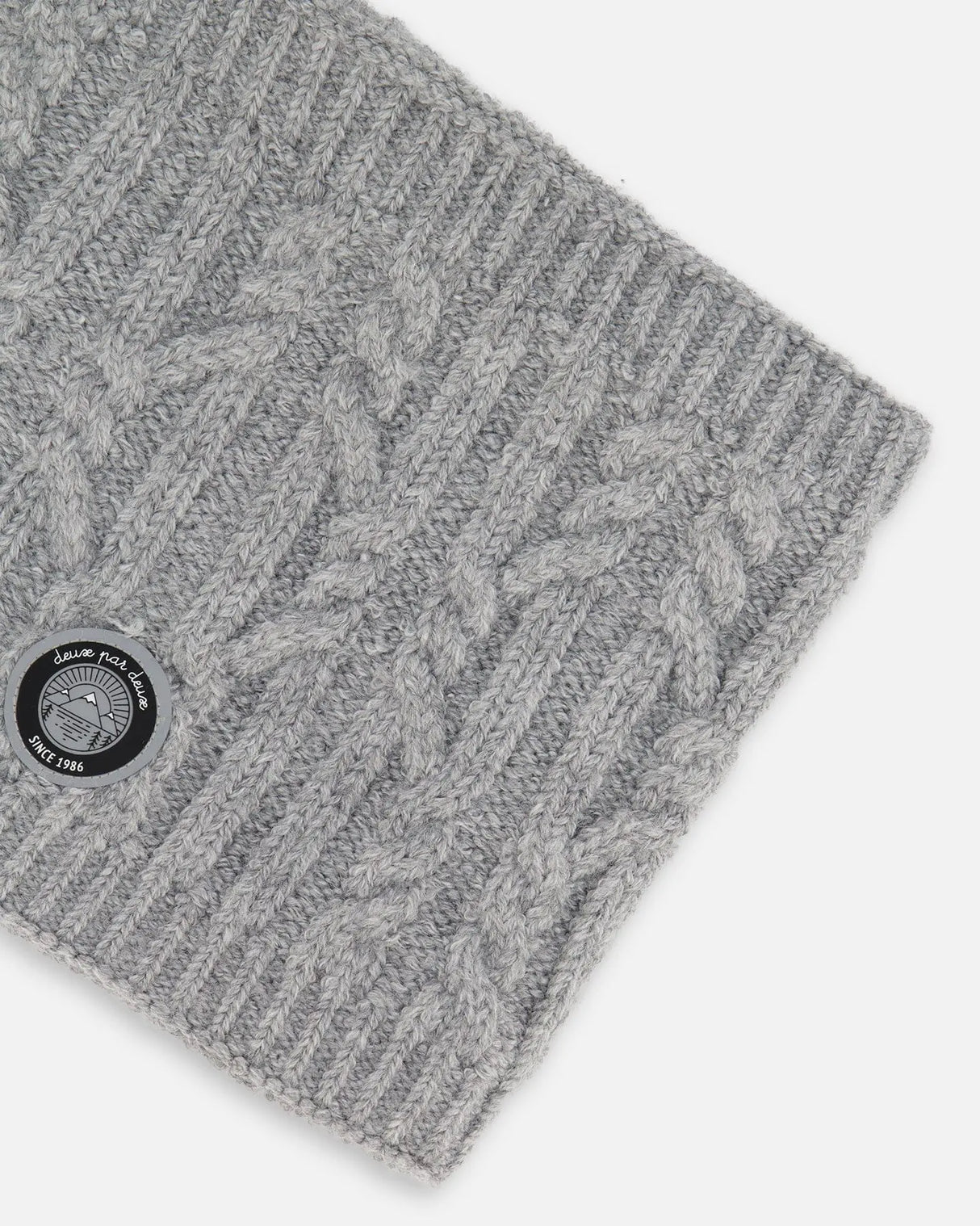 Lined Winter Neckwarmer Heather Gray | Deux par Deux | Jenni Kidz