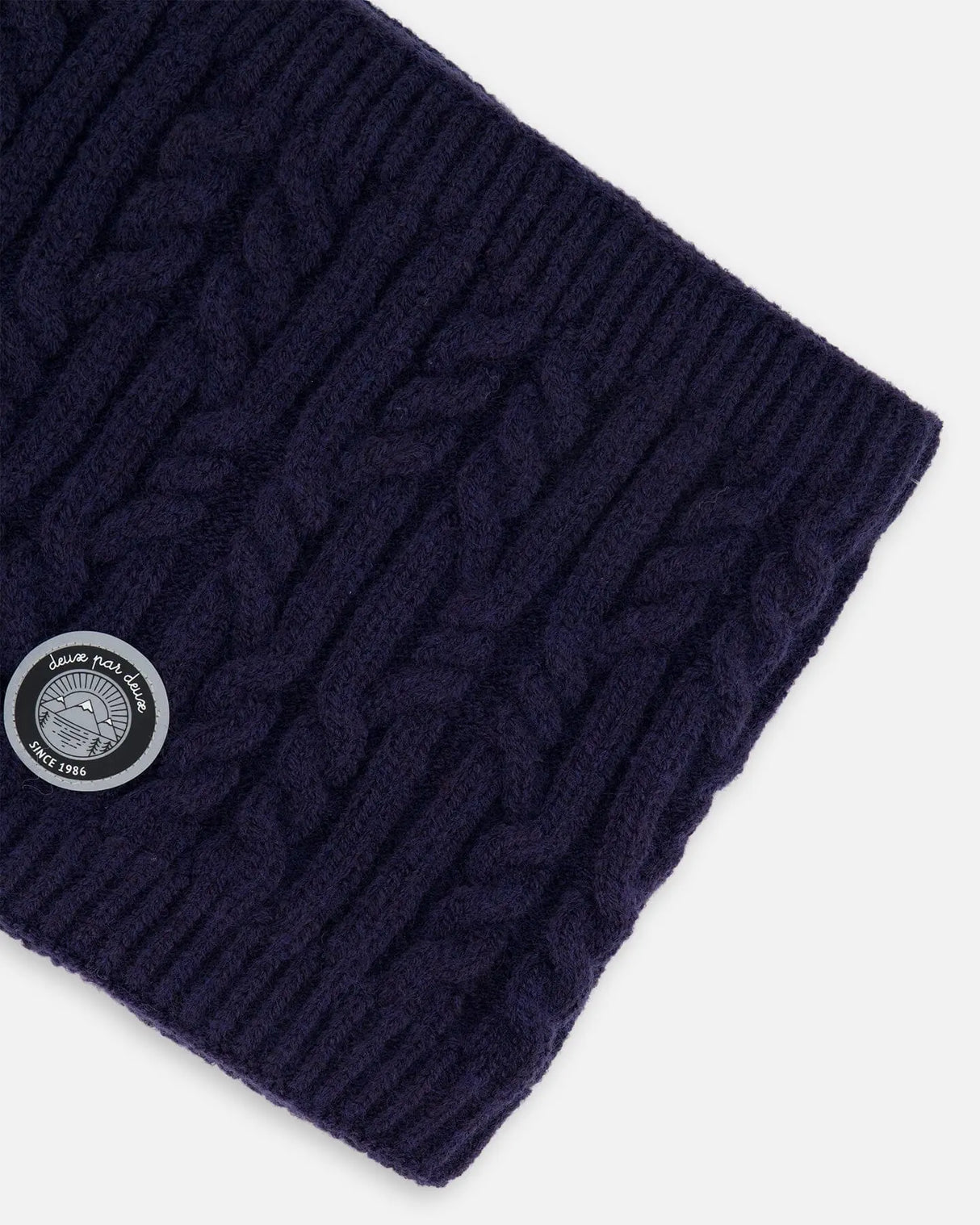 Lined Winter Neckwarmer Navy Blue | Deux par Deux | Jenni Kidz