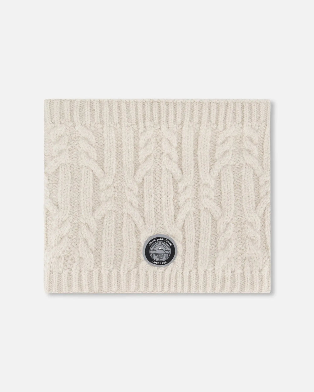 Lined Winter Neckwarmer Off-White | Deux par Deux | Jenni Kidz