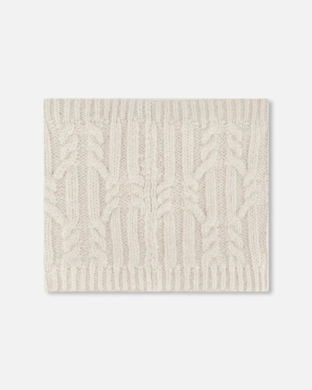 Lined Winter Neckwarmer Off-White | Deux par Deux | Jenni Kidz