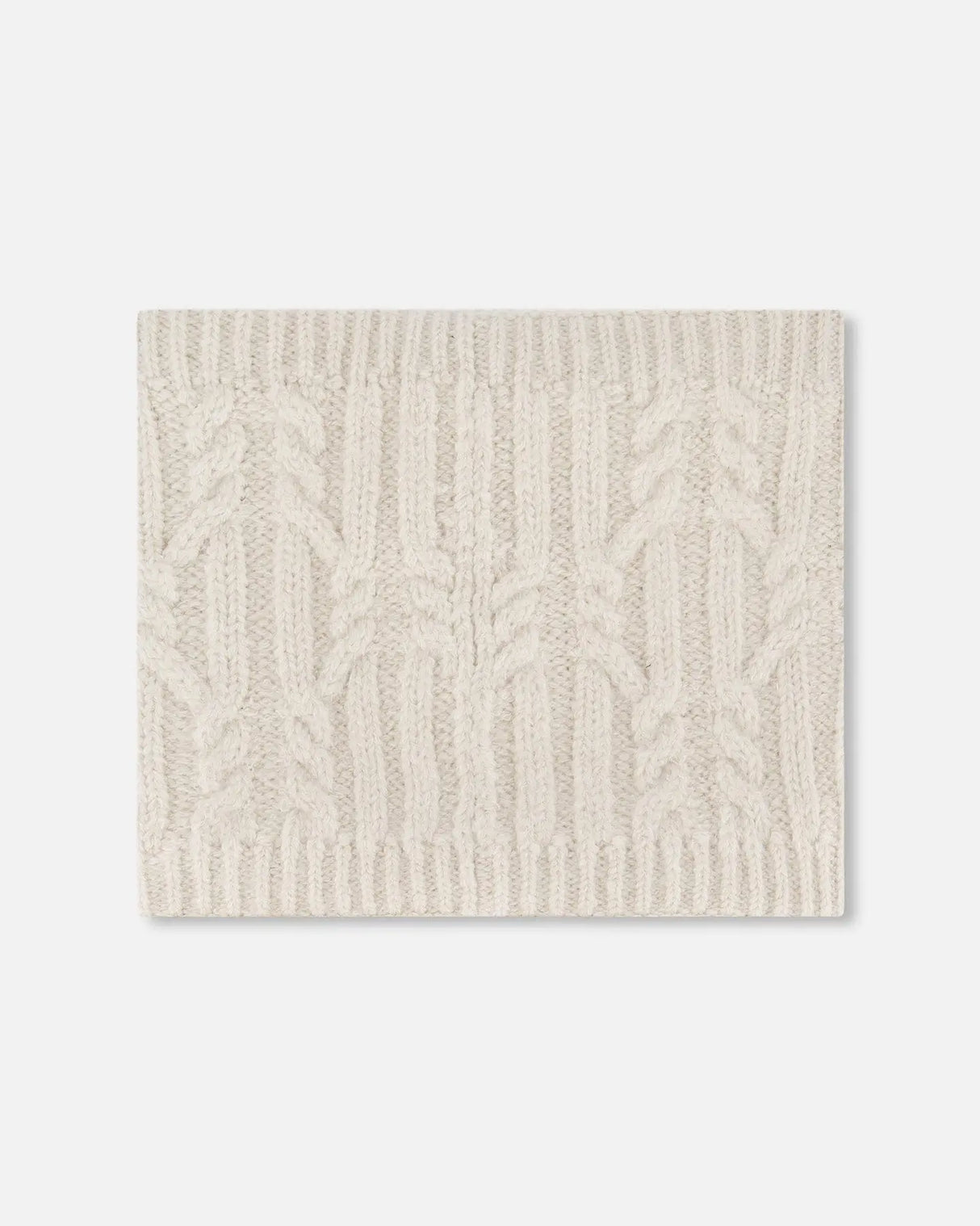 Lined Winter Neckwarmer Off-White | Deux par Deux | Jenni Kidz