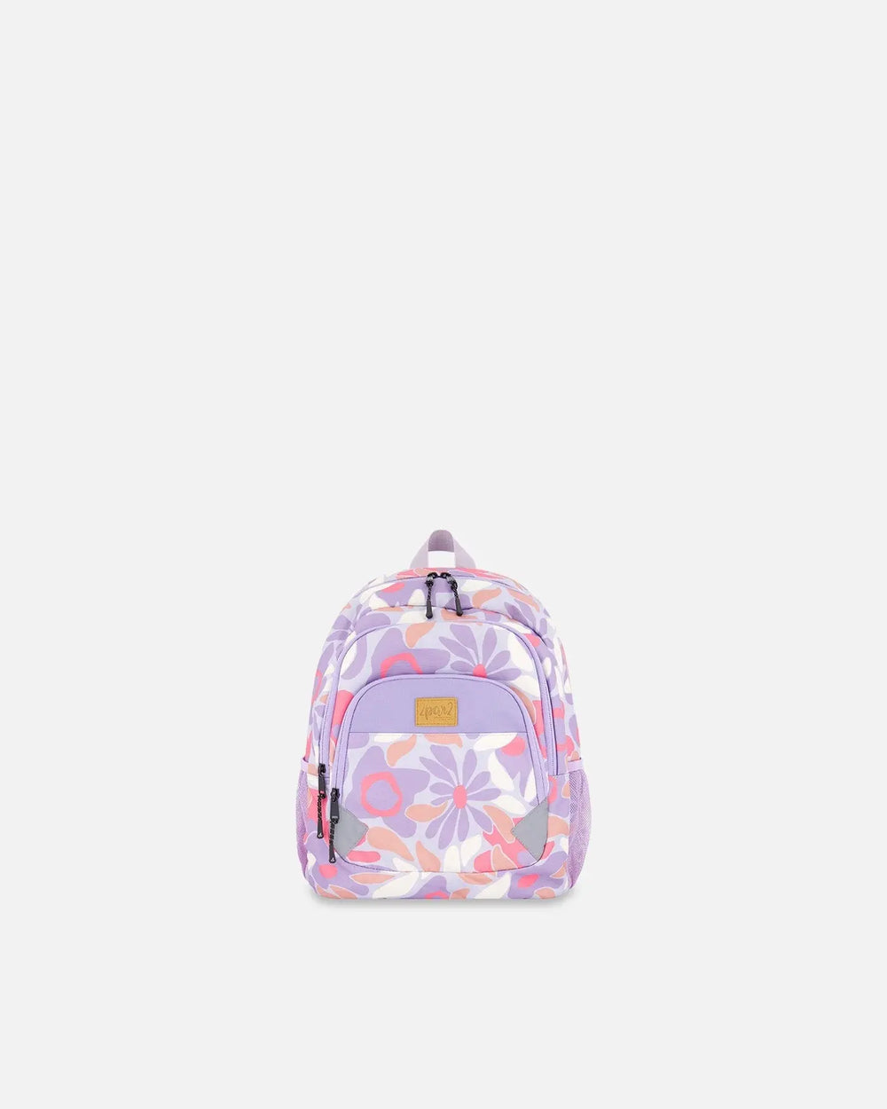 Little Kids Backpack Lilac Retro Flower Print | Deux par Deux | Jenni Kidz