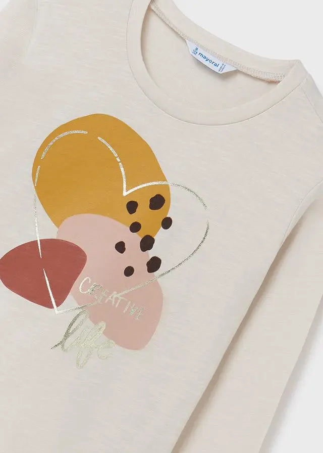 Long Sleeve Graphic T-Shirt Garbanzo | Mayoral | Mayoral | Jenni Kidz