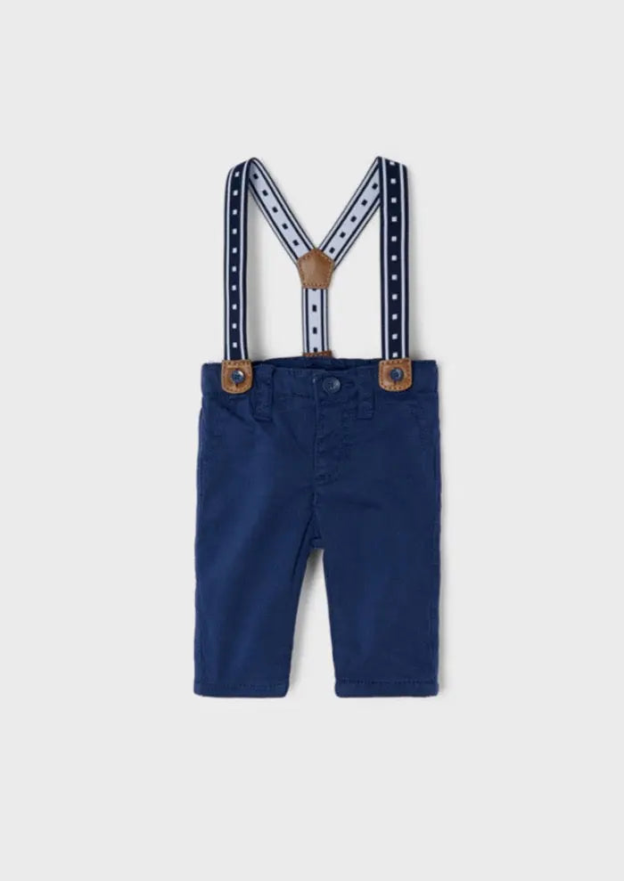 Long Trousers With Straps - Night Blue | Mayoral | Mayoral | Jenni Kidz