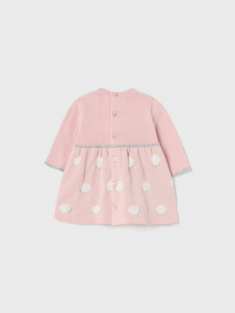 Long sleeve dress with headband newborn ECOFRIENDS Color Pink | Mayoral - Jenni Kidz
