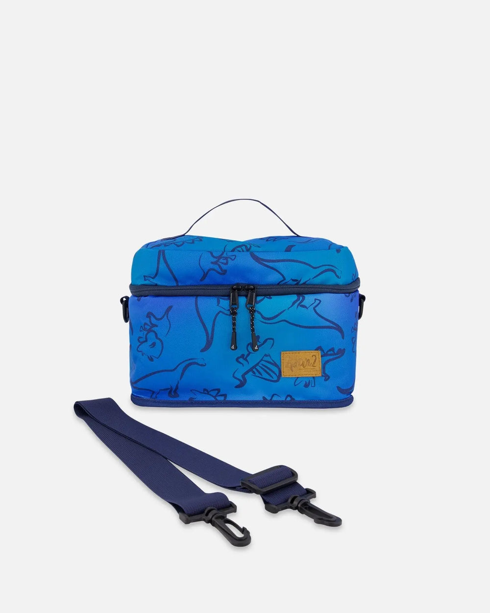 Lunch Box Blue Gradient Dinosaur Print | Deux par Deux | Jenni Kidz