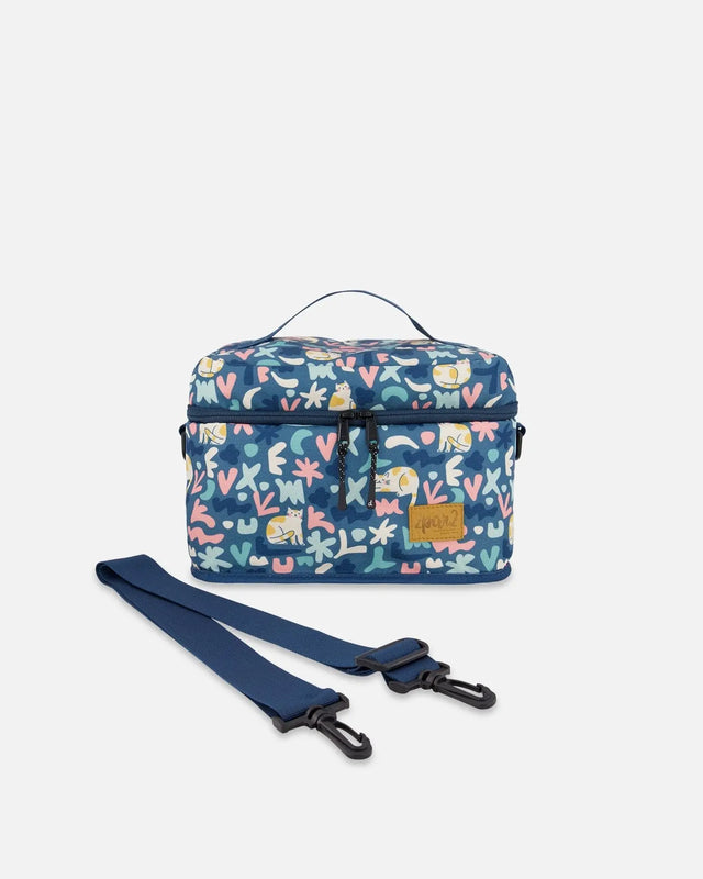 Lunch Box Green Cat Print | Deux par Deux | Jenni Kidz