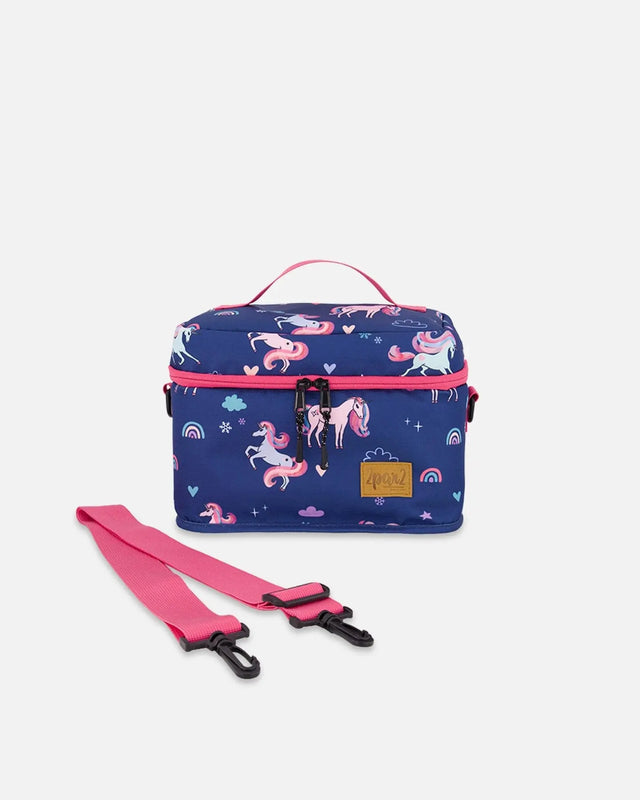 Lunch Box Navy Unicorn Print | Deux par Deux | Jenni Kidz