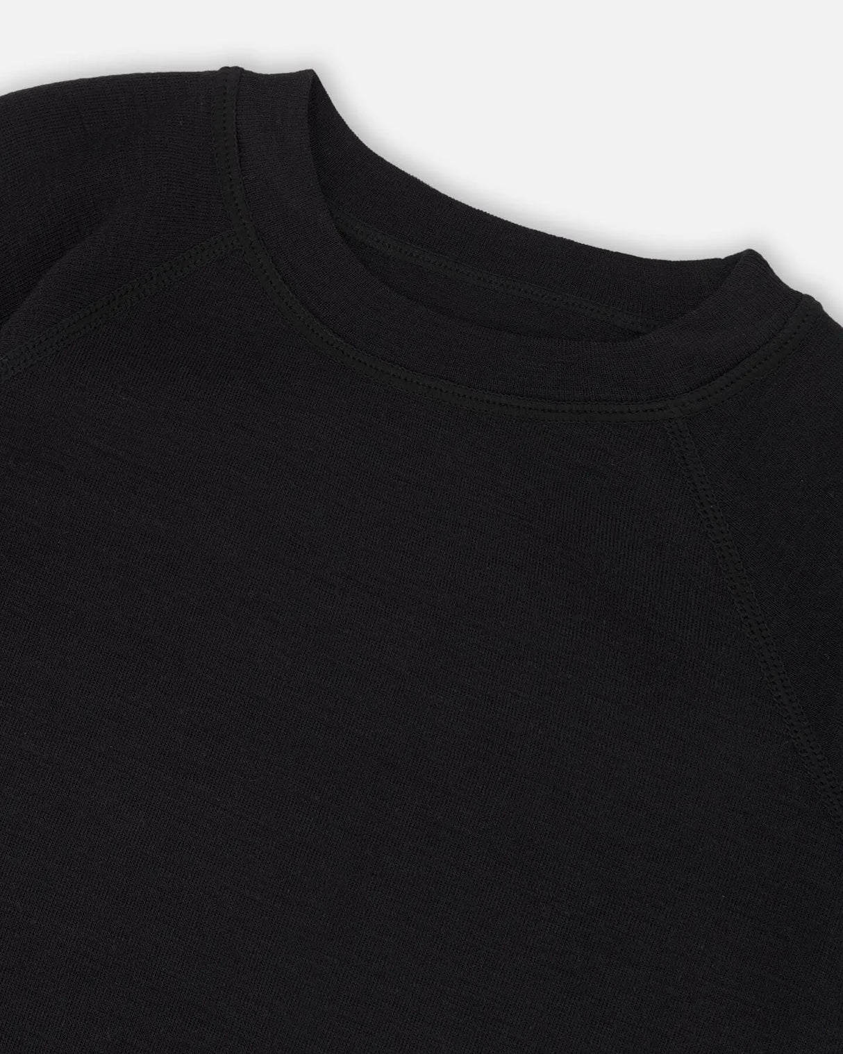 Merino Wool Base Layer Set Black | Deux par Deux | Jenni Kidz