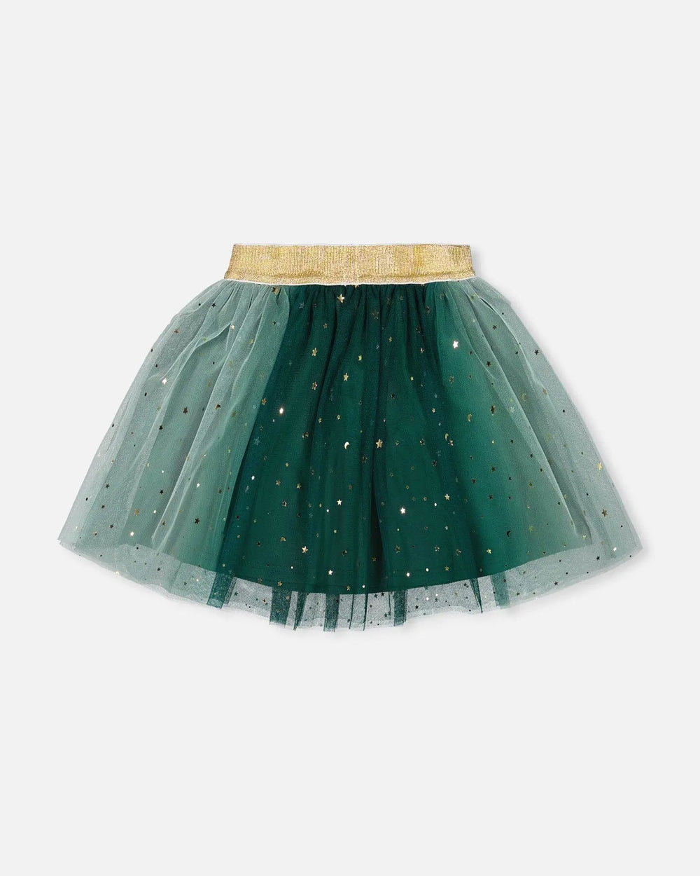Mesh Skirt With Bow Forest Green | Deux par Deux | Jenni Kidz