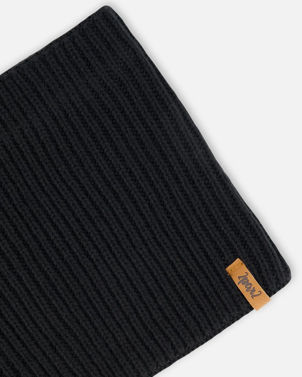 Mid-Season Knit Neck Warmer Black | Deux par Deux | Jenni Kidz