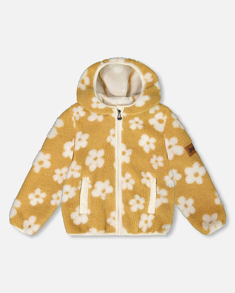 Mid-Season Sherpa Jacket Light Beige | Deux par Deux | Jenni Kidz