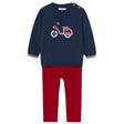 Navy/Red BOYS Long sleeved Sweater & Pant Set | Mayoral | Mayoral | Jenni Kidz