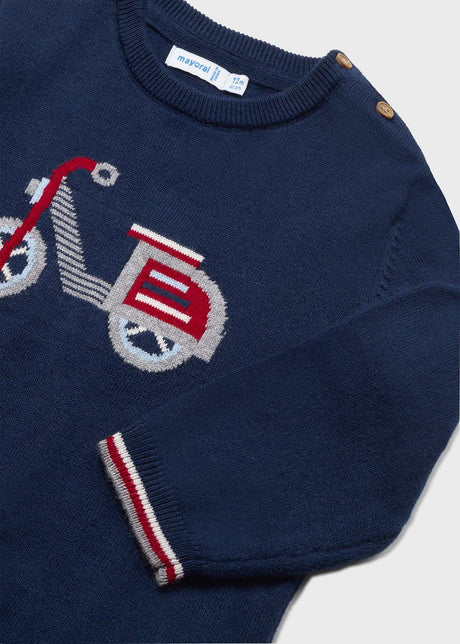 Navy/Red BOYS Long sleeved Sweater & Pant Set | Mayoral | Mayoral | Jenni Kidz