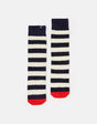 Navy & Cream Stripe Fluffy Socks | Joules | Joules | Jenni Kidz